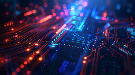 Obraz premium technology background