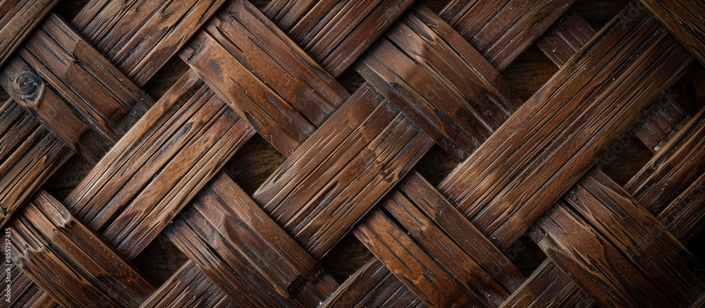 Poster wooden texture of rattan with natural patterns. with copy space image. Place for adding text or design