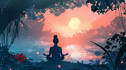 A Yoga Session To Relax In Nature