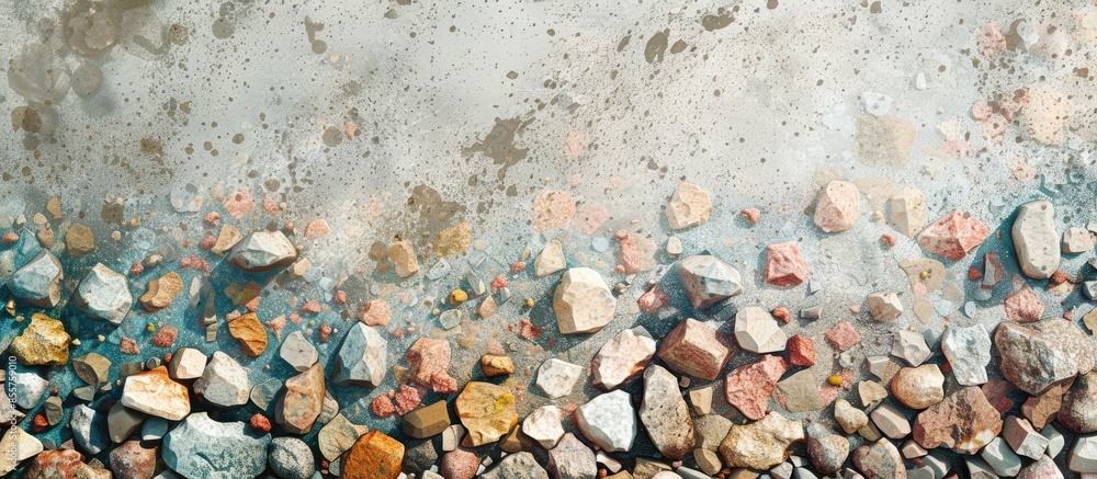 Poster Textures wash gravel (Abstract). with copy space image. Place for adding text or design