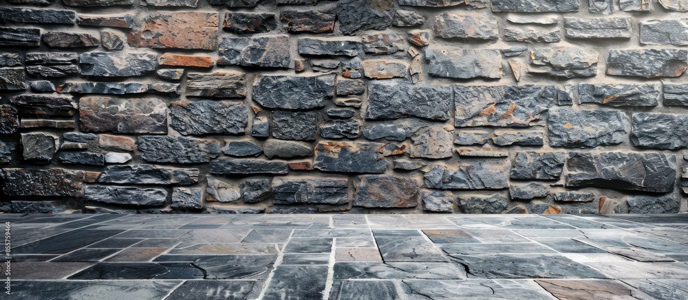 Aufkleber stone wall and stone texture for background for designer. with copy space image. Place for adding text or design