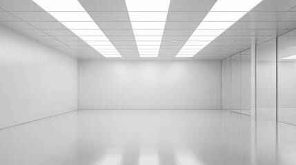  White Hospital Hallway - Clean and Minimalist Design for Healthcare Environments