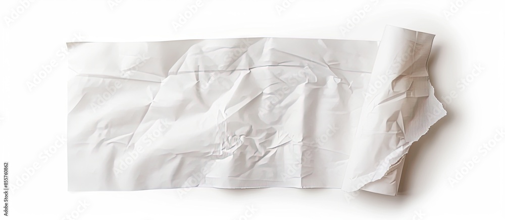 Poster Tissue paper isolated on white background with clipping path. with copy space image. Place for adding text or design