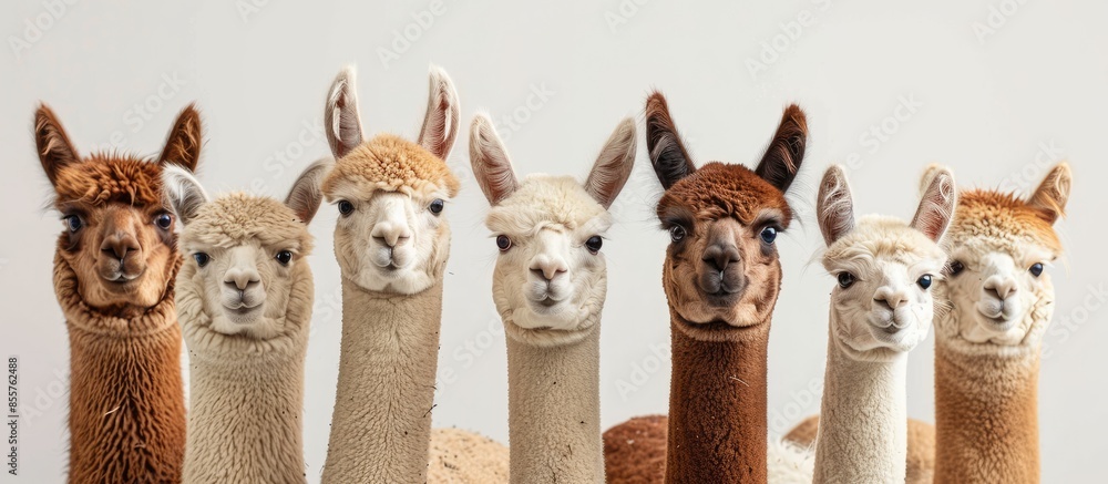 Aufkleber Alpacas. Copy space image. Place for adding text or design