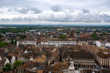 Fototapeta premium Vue sur le centre historique de Strasbourg (France)