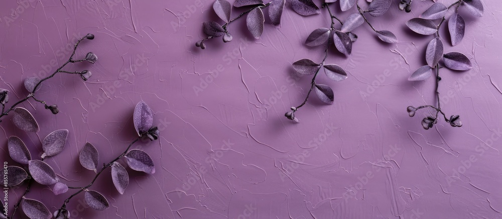 Poster light purple hanji, traditional korean paper handmade from mulberry trees. copy space image. place f