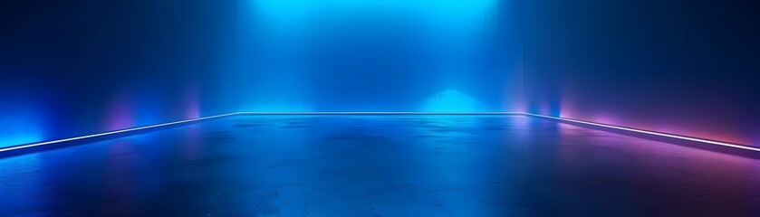 Obraz premium Mesmerizing Neon Blue Abstract Background for Sophisticated Home Decor and Product Concept Display