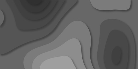 Luxury  black and gray lines Modern carve wave line abstract luxury 3d papercut background. vector minimal topography map light element shadow landscape wave element curve graphic papercut design.
