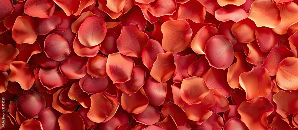 Poster high resolution mate solid red rose petals background pastel background. with copy space image. plac