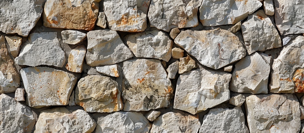 Poster close up background and texture of rough cement masonry wall. with copy space image. Place for adding text or design