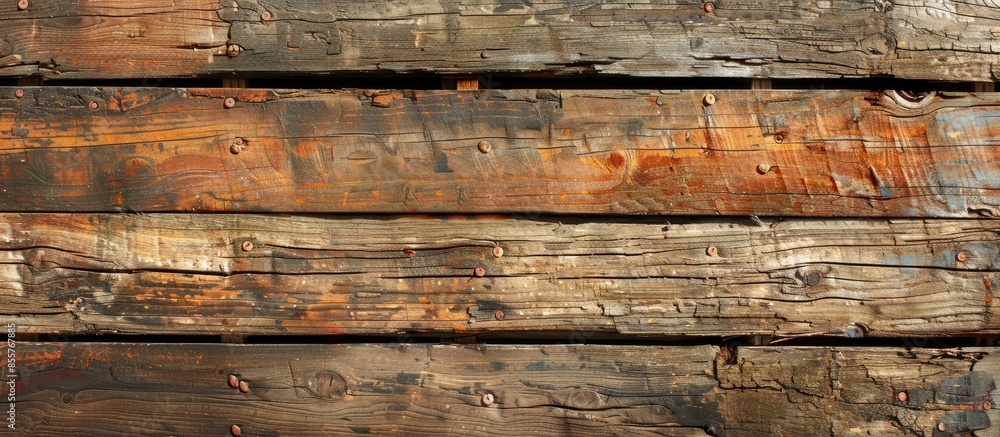 Poster Old wood texture and background. with copy space image. Place for adding text or design