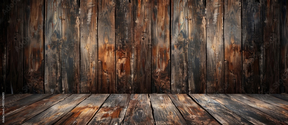Poster wood texture and background. with copy space image. Place for adding text or design