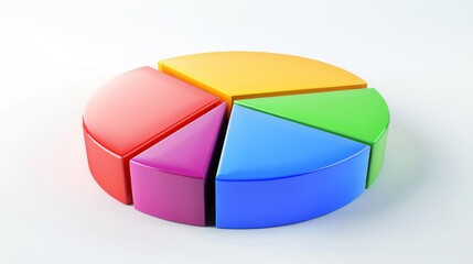 A pie chart illustrating market share percentages among competitors in the telecommunications sector