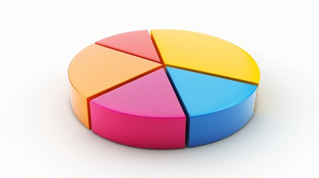 A pie chart illustrating market share percentages among competitors in the telecommunications sector