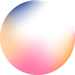 Abstract color gradient round shape