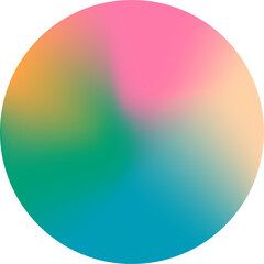 Abstract color gradient round shape