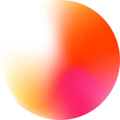 Abstract color gradient round shape