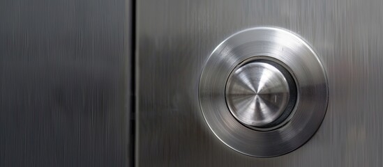 Stainless steel door knob. with copy space image. Place for adding text or design