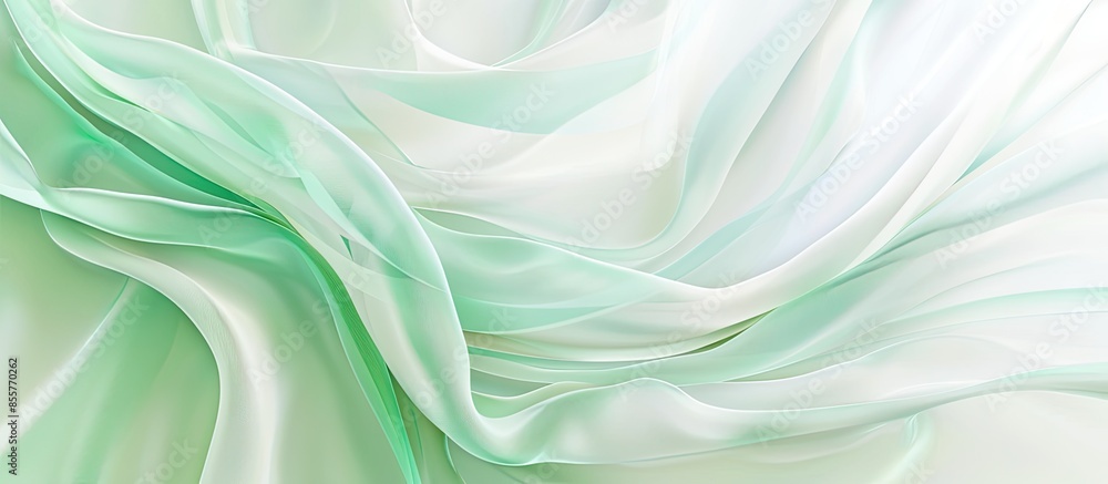 Poster Green abstract rosette pastel background Abstract  Business. with copy space image. Place for adding text or design