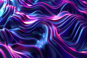 Obraz premium Beautiful texture surface neon wave, design natural abstract background