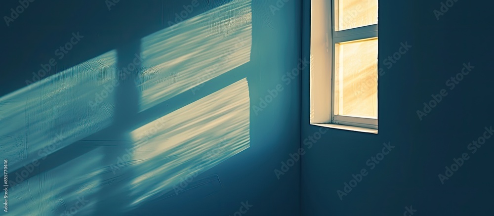 Poster The light sifting through form the window. with copy space image. Place for adding text or design