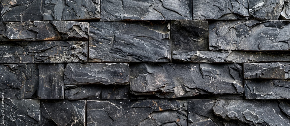 Poster black slate wall texture and background, old vintage. with copy space image. place for adding text o