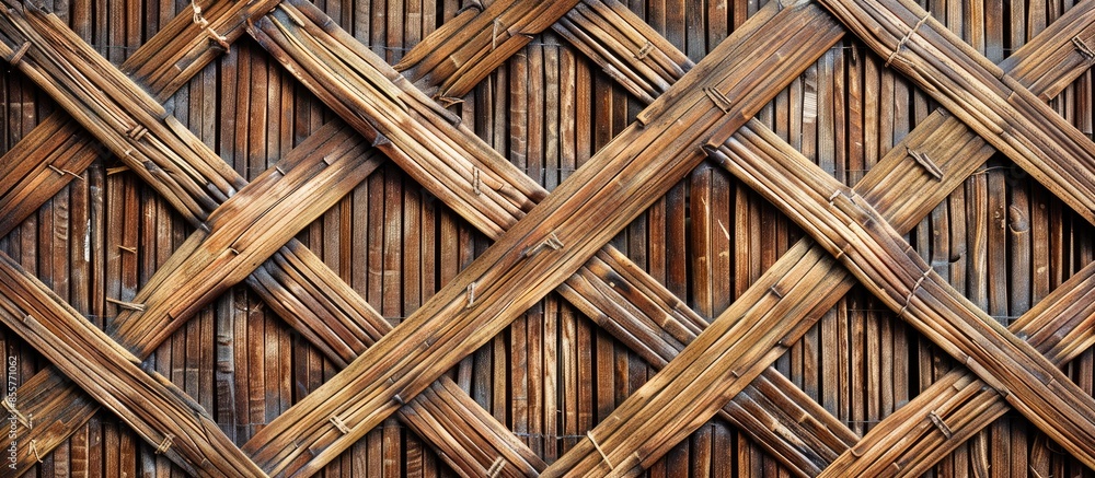 Poster wooden texture of rattan with natural patterns. with copy space image. Place for adding text or design