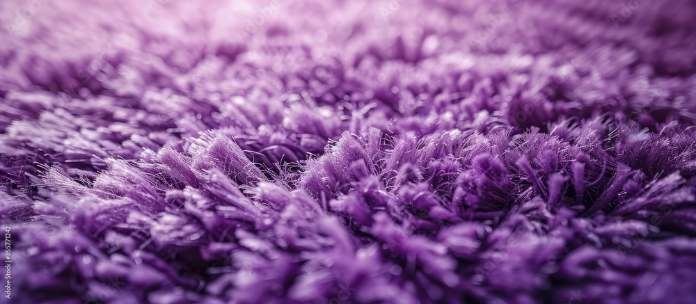Aufkleber Beautiful soft shaggy carpet of violet color. with copy space image. Place for adding text or design