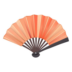 Fan in the form of a cute icon isolated on white background.