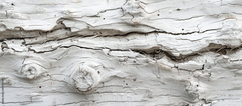 Poster Detail white old tree wooden texture. with copy space image. Place for adding text or design