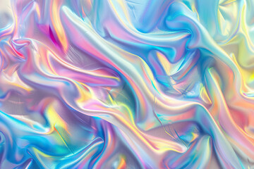 Fototapeta premium Generative ai on theme of beautiful texture metal creasy foil, design natural abstract background