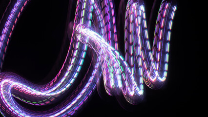 Digital Wallpaper Gaming Streaming Background Futuristic Abstract Neon Overlay Effect