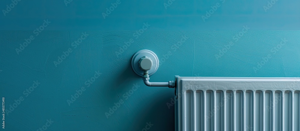 Poster Decreasing radiator heat. Saving energy in winter. Concept of a tips list to have lower utility bills. with copy space image. Place for adding text or design