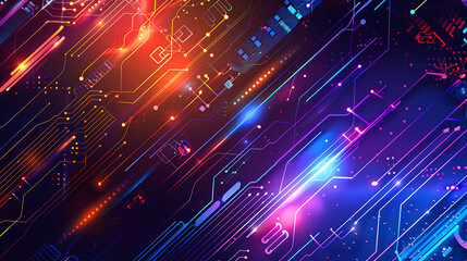 Obraz premium technology background