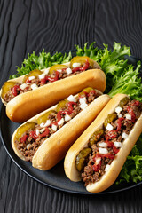 Midwestern Loose Meat Sandwiches on a grey plate