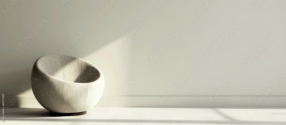 Aufkleber round chair. with copy space image. Place for adding text or design