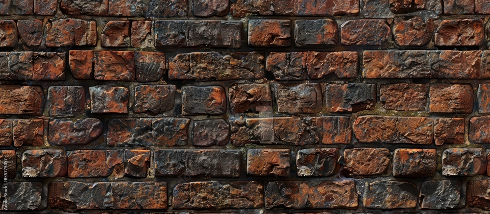 Poster brick wall. bricklaying. old wall. with copy space image. place for adding text or design