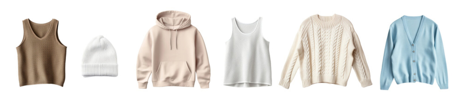 PNG sweatshirt hoodie  cut out element set