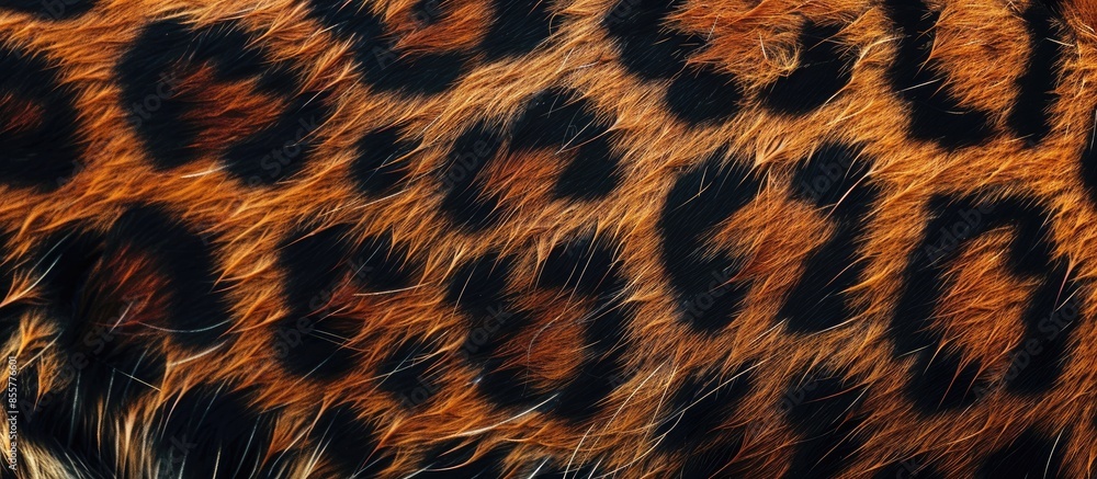 Aufkleber Leopard skin pattern texture. with copy space image. Place for adding text or design
