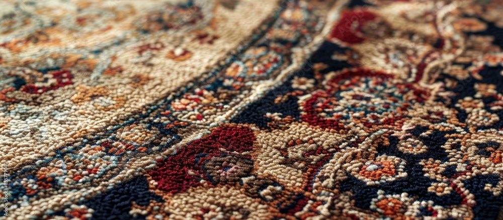Poster Texture of the carpet. Floor covering for the house. with copy space image. Place for adding text or design