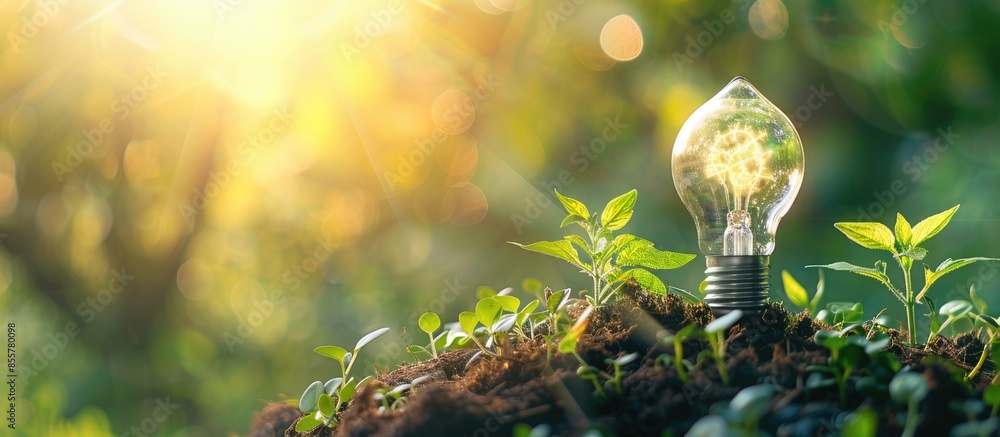 Poster concept of pass and increase of renewable energy. alternative sources of energy. green energy, eco e