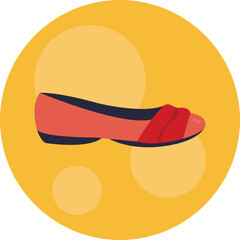 Depicts the essence of ballet through a stylized shoe icon, embodying the agility and skill required in the art of dance. © Ion