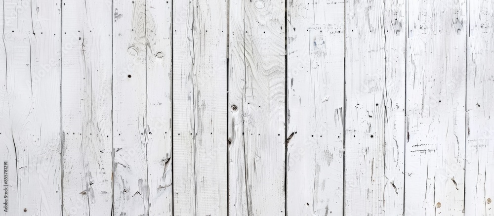 Poster white Painted Wood. with copy space image. Place for adding text or design
