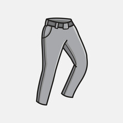Vector illustration Trousers Pants. Vector design Trousers. Trousers Pants Fashion Vector Cartoon design illustration and icon for website, digital and print