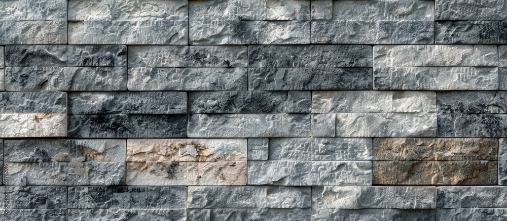 Aufkleber grey brick wall texture. with copy space image. place for adding text or design