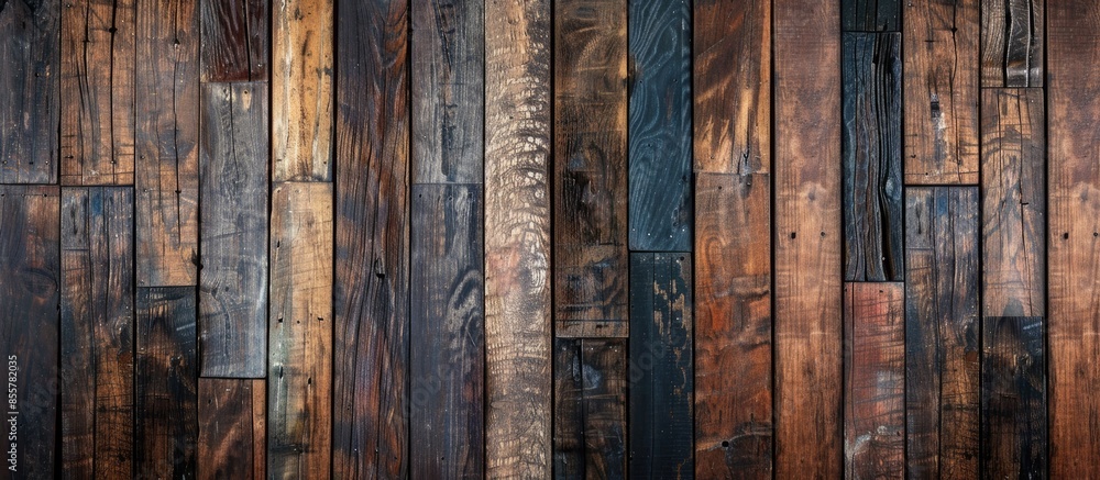 Poster brown wooden texture wall pattern background texture. with copy space image. Place for adding text or design