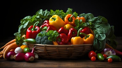 vegetables in a basket