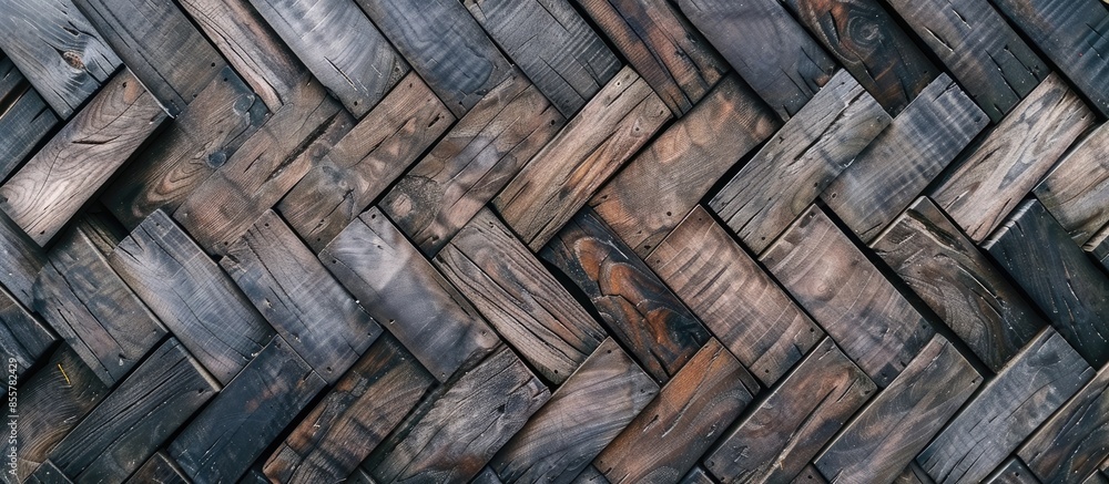 Aufkleber wood shera pattern background and texture with building wall. with copy space image. Place for adding text or design