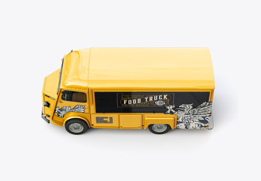 Vintage Food Truck Mockup