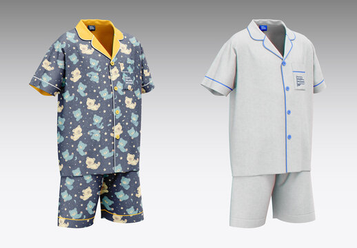 Kid's Pajamas Mockup